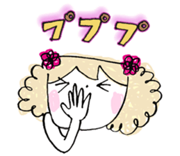 Japanese kawaii lady sticker #6373657