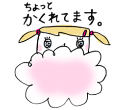 Japanese kawaii lady sticker #6373661