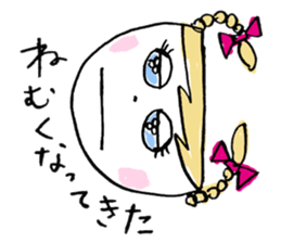 Japanese kawaii lady sticker #6373667