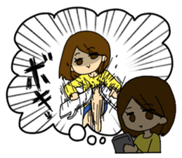 In Yukiko's mind. sticker #6374521