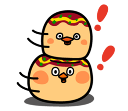 octopus ball sparrow 2 sticker #6374712