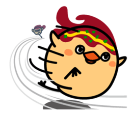 octopus ball sparrow 2 sticker #6374713