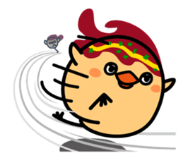 octopus ball sparrow 2 sticker #6374713