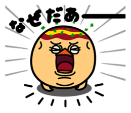 octopus ball sparrow 2 sticker #6374722