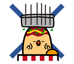 octopus ball sparrow 2 sticker #6374726