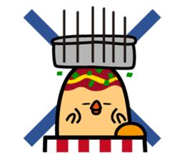 octopus ball sparrow 2 sticker #6374726