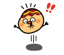 octopus ball sparrow 2 sticker #6374731