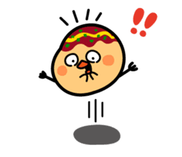 octopus ball sparrow 2 sticker #6374731