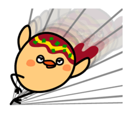 octopus ball sparrow 2 sticker #6374732