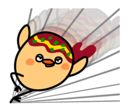 octopus ball sparrow 2 sticker #6374732