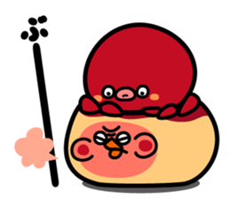 octopus ball sparrow 2 sticker #6374735
