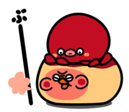 octopus ball sparrow 2 sticker #6374735