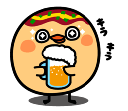 octopus ball sparrow 2 sticker #6374736