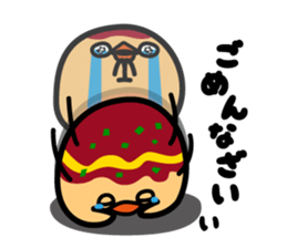 octopus ball sparrow 2 sticker #6374739