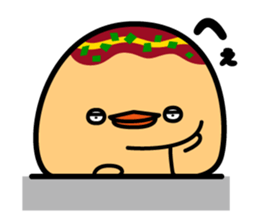 octopus ball sparrow 2 sticker #6374740