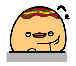 octopus ball sparrow 2 sticker #6374740