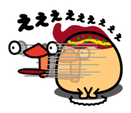 octopus ball sparrow 2 sticker #6374741