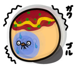 octopus ball sparrow 2 sticker #6374743