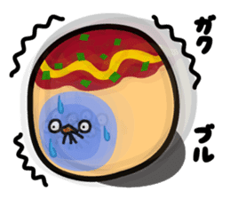 octopus ball sparrow 2 sticker #6374743