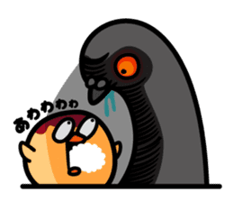 octopus ball sparrow 2 sticker #6374746