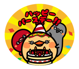 octopus ball sparrow 2 sticker #6374749