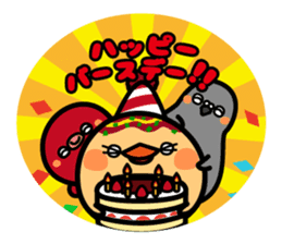 octopus ball sparrow 2 sticker #6374749