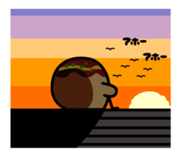 octopus ball sparrow 2 sticker #6374750