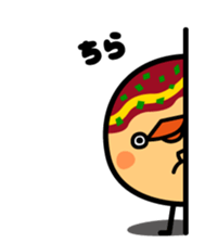 octopus ball sparrow 2 sticker #6374751