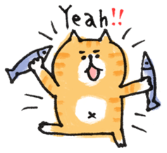 Cat with an eyebrow sticker #6374912