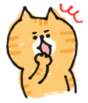 Cat with an eyebrow sticker #6374927