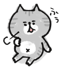 Cat with an eyebrow sticker #6374935