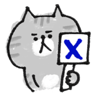 Cat with an eyebrow sticker #6374943