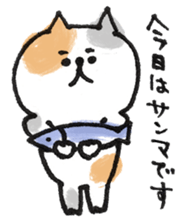 Cat with an eyebrow sticker #6374949