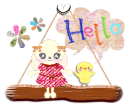 toy poodle "LUNLUN"4 sticker #6375887