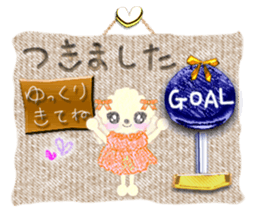 toy poodle "LUNLUN"4 sticker #6375891