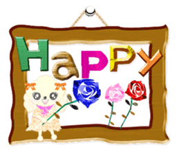 toy poodle "LUNLUN"4 sticker #6375901