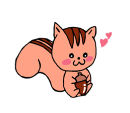 It is a squirrel leisurely sticker #6377192