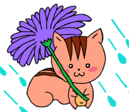 It is a squirrel leisurely sticker #6377194