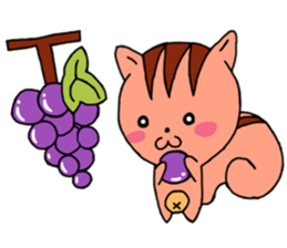 It is a squirrel leisurely sticker #6377208