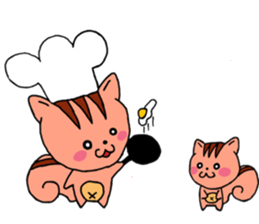 It is a squirrel leisurely sticker #6377219