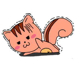 It is a squirrel leisurely sticker #6377229