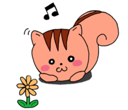 It is a squirrel leisurely sticker #6377230