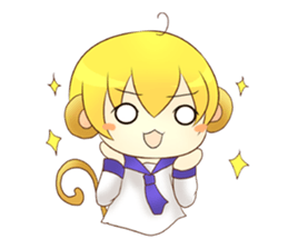 Puppy&monkey boy. sticker #6378318