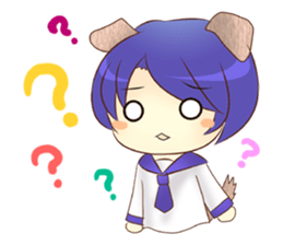 Puppy&monkey boy. sticker #6378320