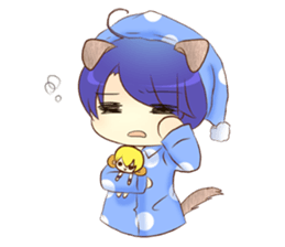 Puppy&monkey boy. sticker #6378342