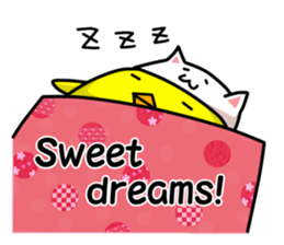 A chick in a cat. sticker #6379019