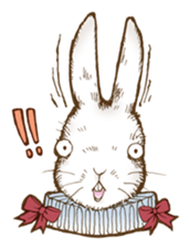 Alice's the white rabbit 2 sticker #6379354