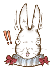 Alice's the white rabbit 2 sticker #6379354