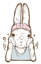 Alice's the white rabbit 2 sticker #6379386