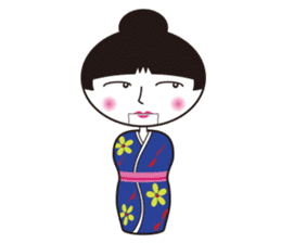 KIRIKO of the kokeshi doll sticker #6379593